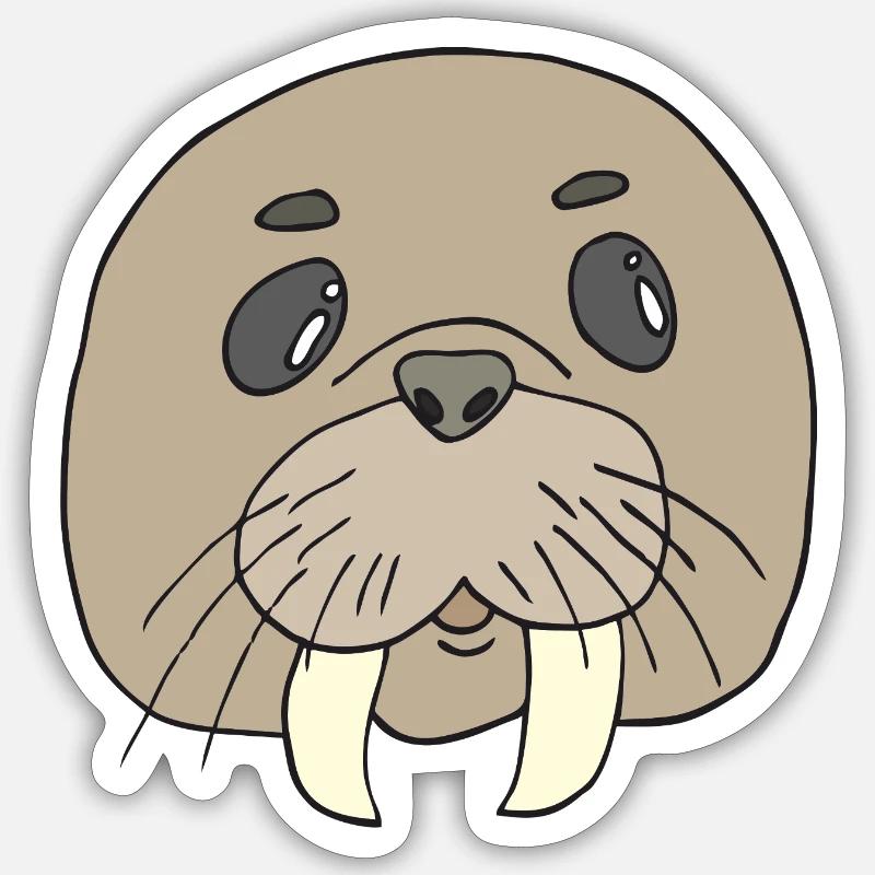 morse - Sticker taille S (10 x 10 cm) - blanc mat