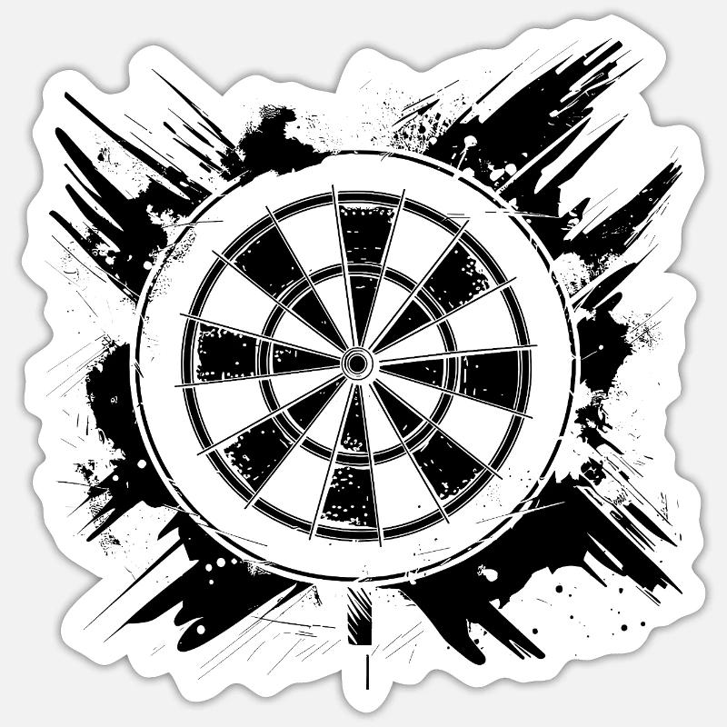 Dartboard Sticker size S (10 x 10 cm)