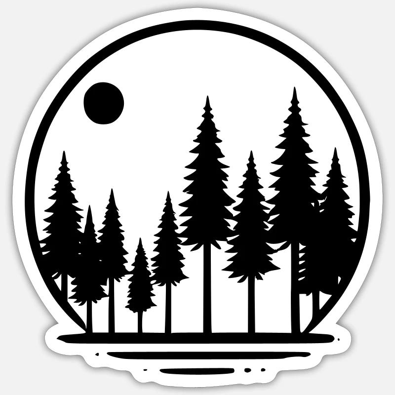Forest Serenity Sticker size S (10 x 10 cm)