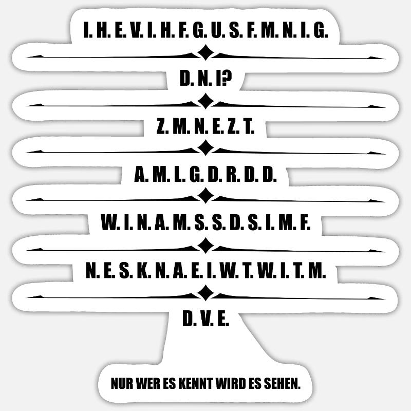 Der Code der Macht Teil 1 - Geheimcode 66 Sticker Größe S (10 x 10 cm)