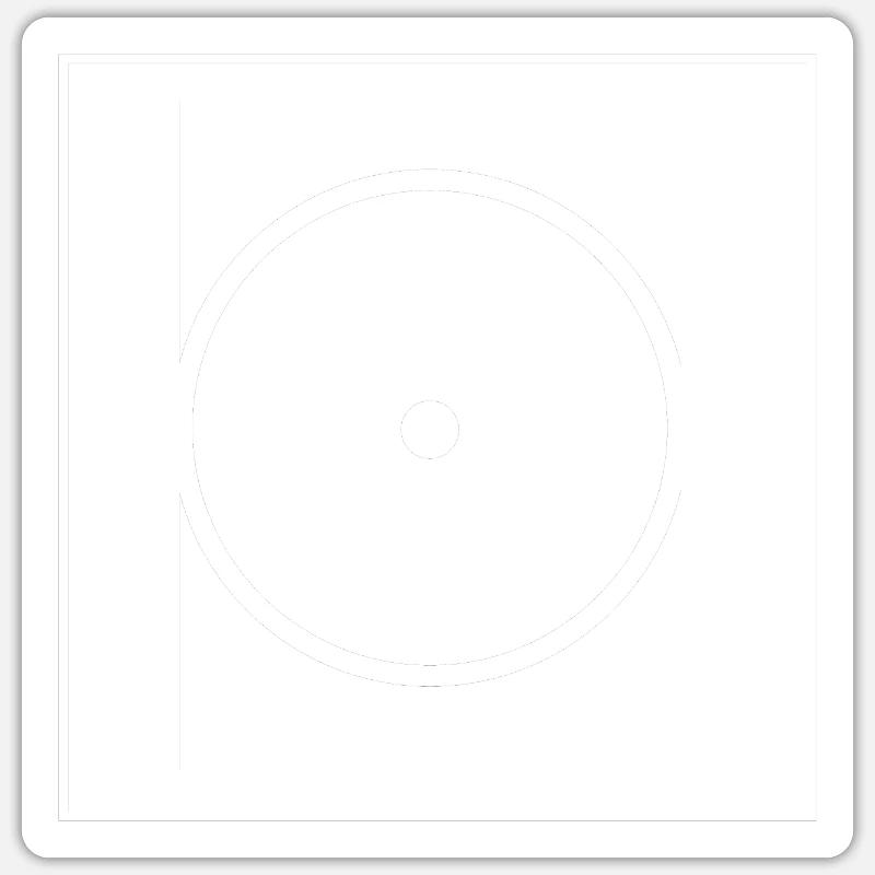 Masonic Illuminati - Sticker size S (10 x 10 cm) - white matte