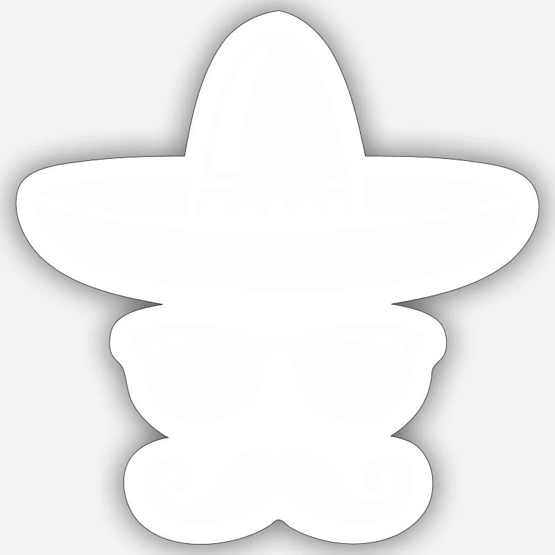 Mexican Cool - Sticker size S (10 x 10 cm) - white matte