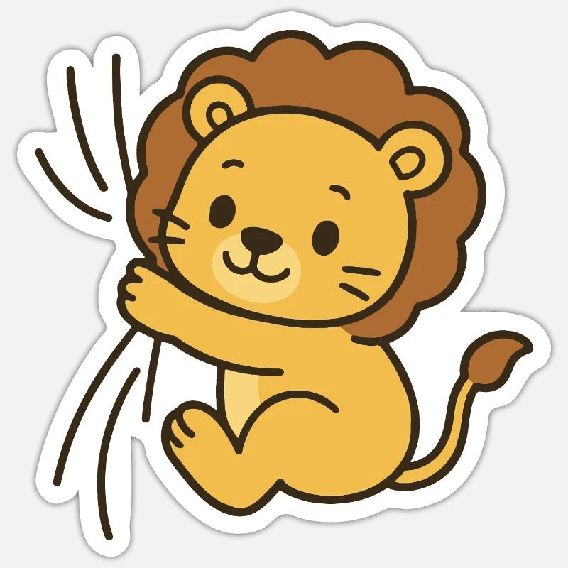 Querido leoncito Pegatina