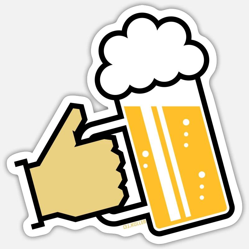 XBayerischer Gruß (L3) - Sticker Größe S (10 x 10 cm) - Mattweiß