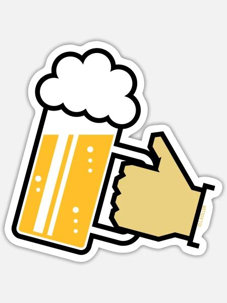  - Sticker size S (10 x 10 cm) - white matte