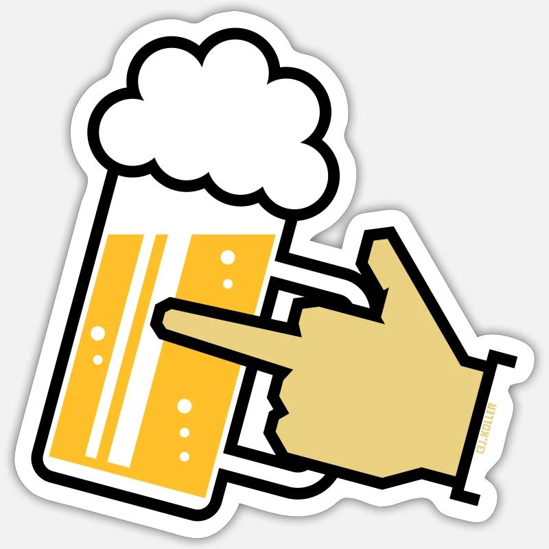 Icône XFinger (R3) - Sticker taille S (10 x 10 cm) - blanc mat