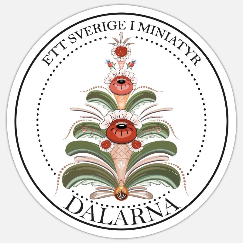 Kurbian Dalisk in brown tones Sticker size S (10 x 10 cm)