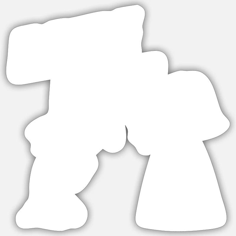 Game Over 2025 Mariage - Sticker taille S (10 x 10 cm) - blanc mat