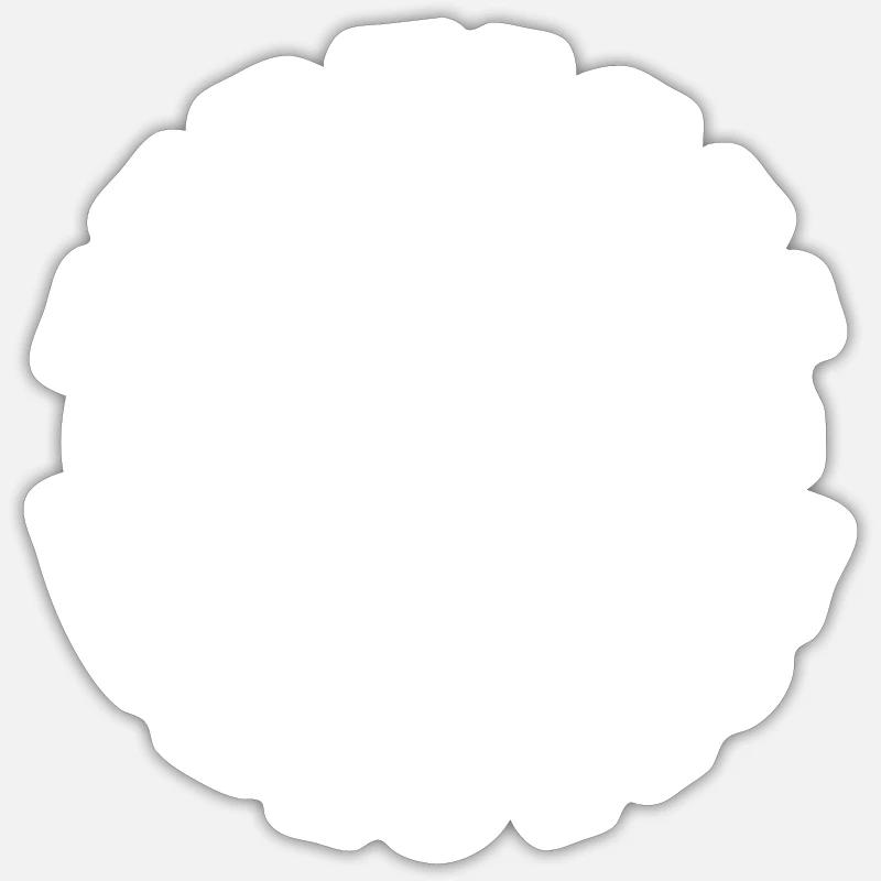 vertical twinsimple - Sticker size S (10 x 10 cm) - white matte