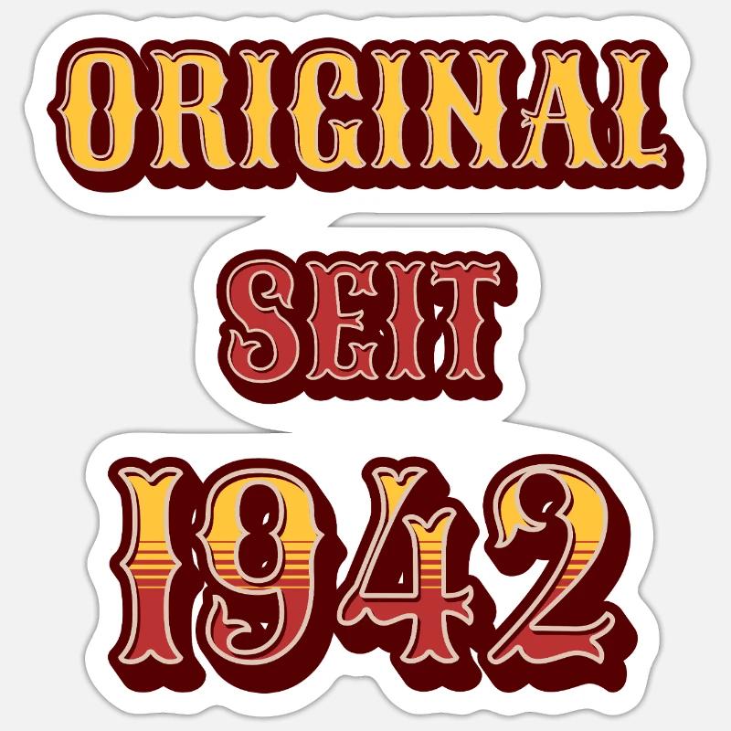ORIGINAL SEIT 1942 Sticker Größe S (10 x 10 cm)
