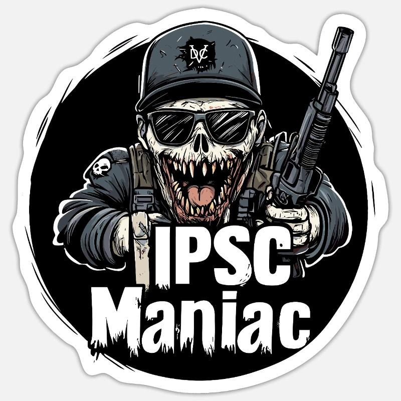 IPSC DVC Maniac Squad Sticker size S (10 x 10 cm)