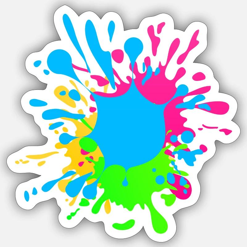 Splash Sticker Größe S (10 x 10 cm)
