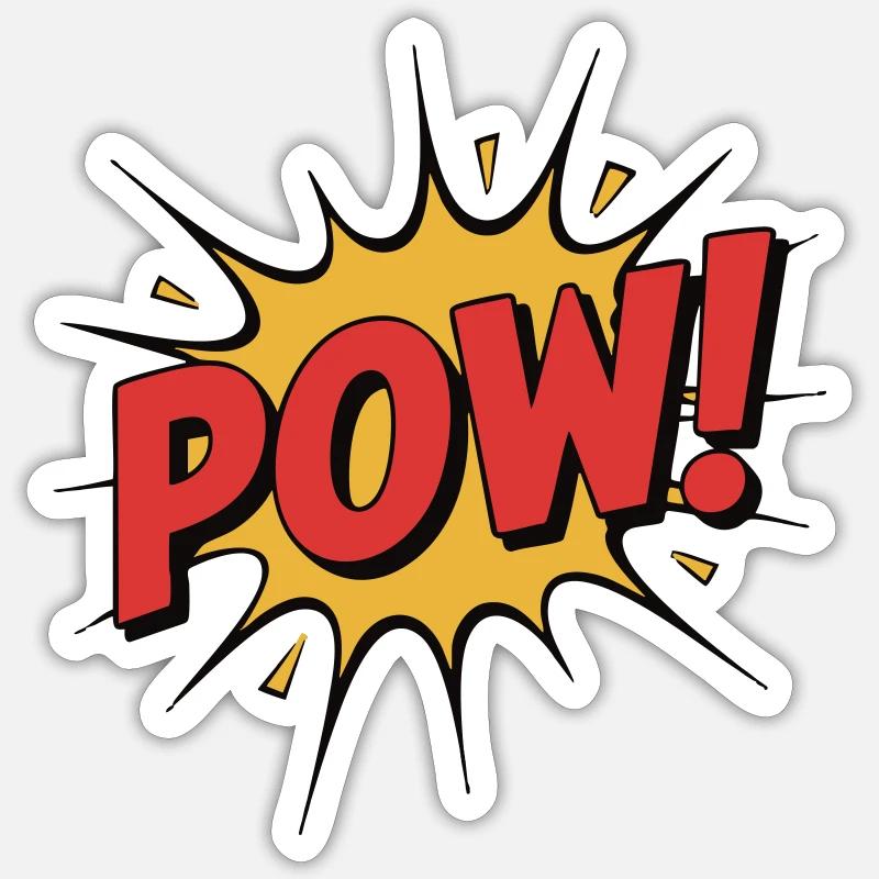 Prisonnier de guerre! Retro Comic Blast – Typographie d’action Sticker taille S (10 x 10 cm)