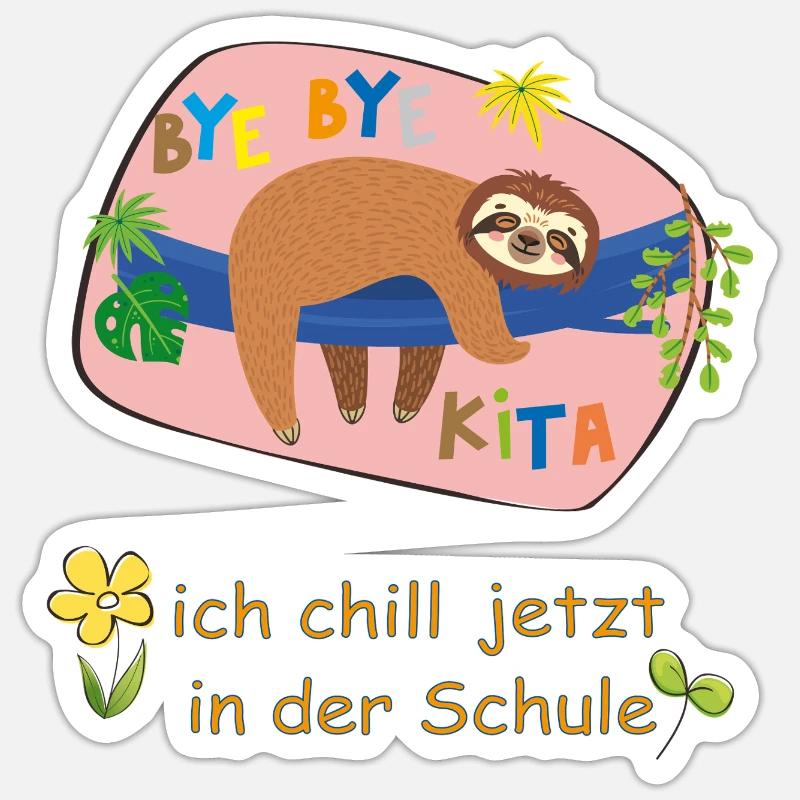 bye bye Kita - Sticker size S (10 x 10 cm) - white matte