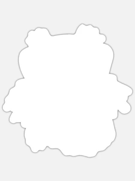 Robbe Sonnenbrille - Sticker Größe S (10 x 10 cm) - Mattweiß