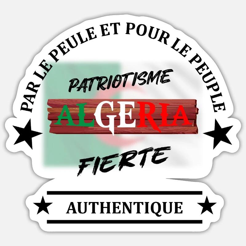 Authentic Algeria - Sticker size S (10 x 10 cm) - white matte