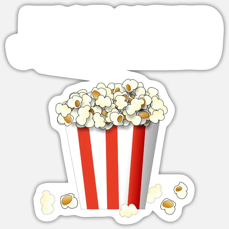 Just need Popcorn Sticker Größe S (10 x 10 cm)