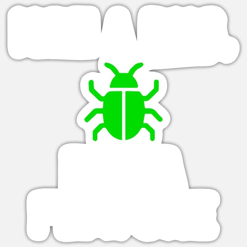 Kein Fehler, es ist ein Feature Sticker Größe S (10 x 10 cm)