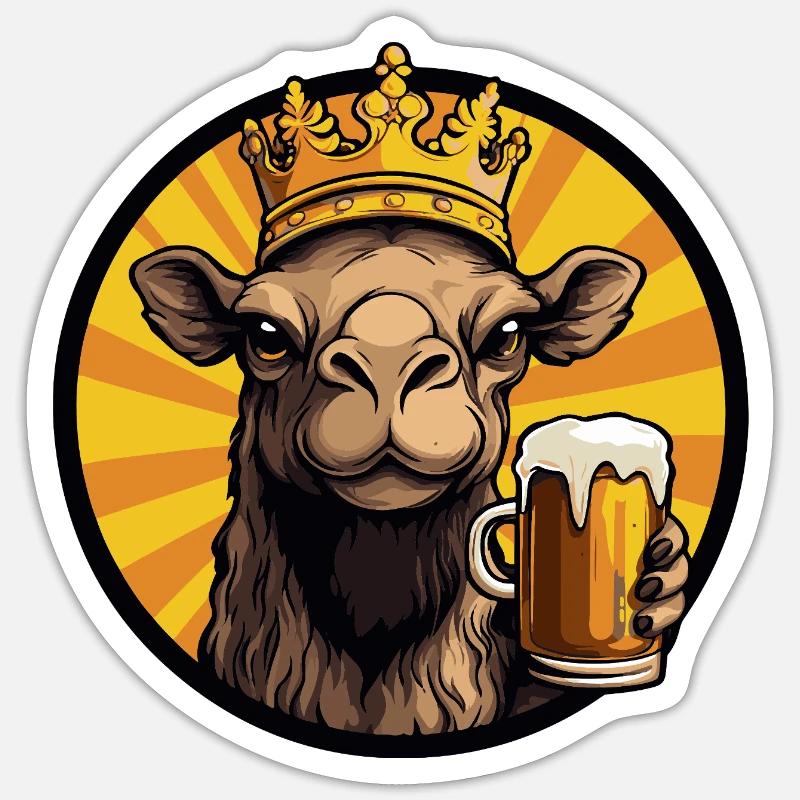 Camel Beer - Sticker size S (10 x 10 cm) - white matte
