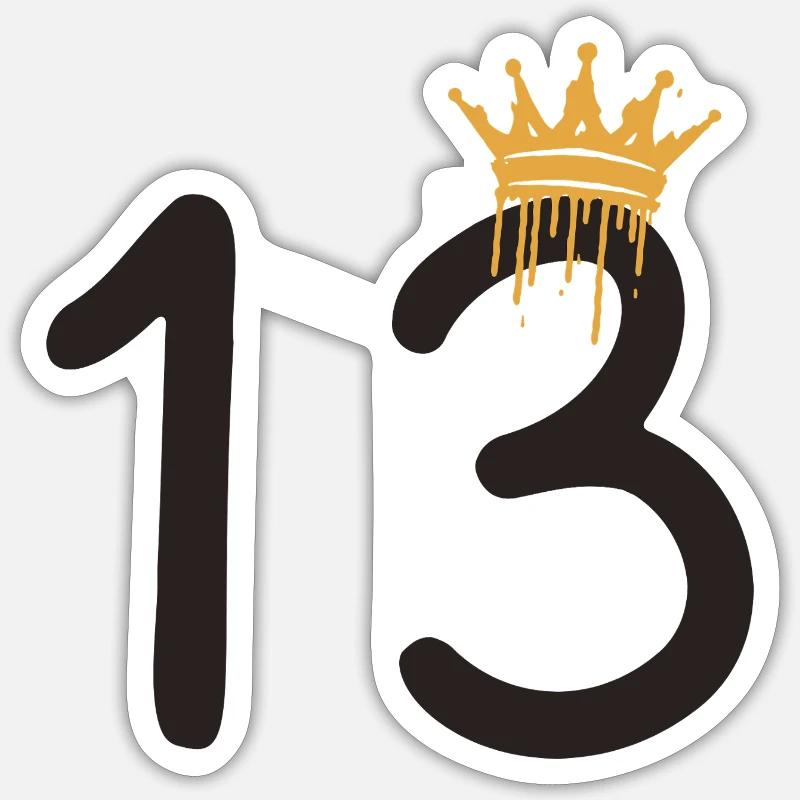 13 - Sticker size S (10 x 10 cm) - white matte
