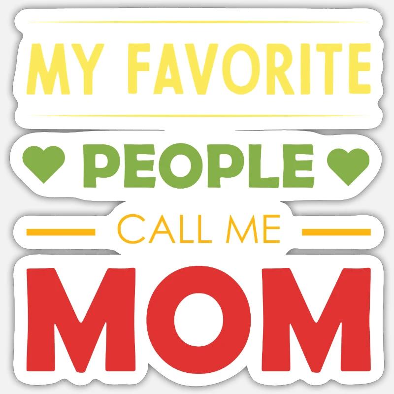 Message personnel de maternité - Sticker taille S (10 x 10 cm) - blanc mat