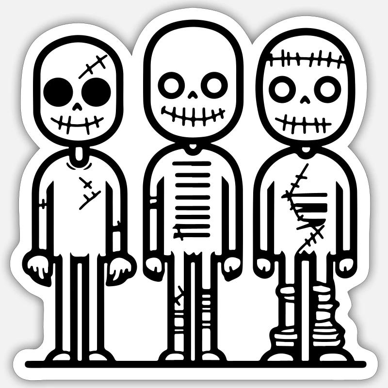 zombie_3 Sticker size S (10 x 10 cm)