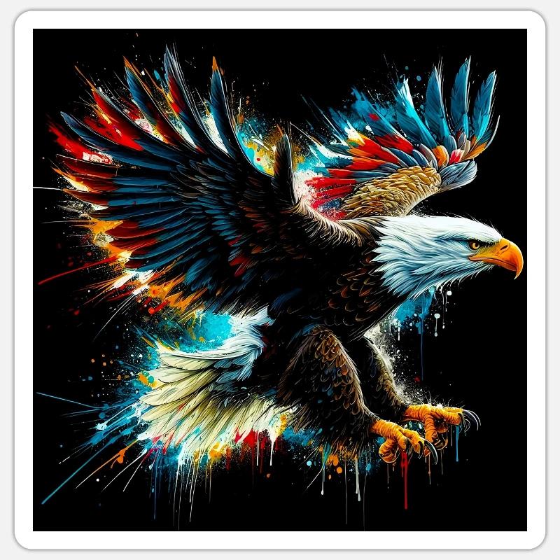 eagle Sticker size S (10 x 10 cm)