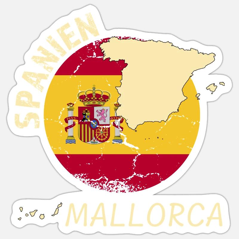 Majorque Sticker taille S (10 x 10 cm)