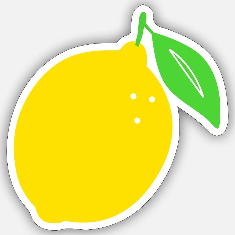 Lemon Flat Print Design Sticker size S (10 x 10 cm)