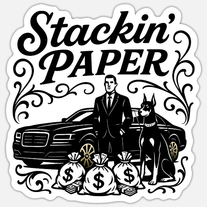 Stackin Paper - Sticker size S (10 x 10 cm) - white matte