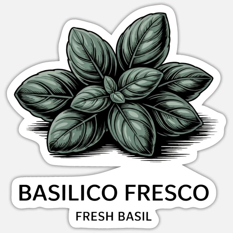 Fresque basilicale – basilic Sticker taille S (10 x 10 cm)