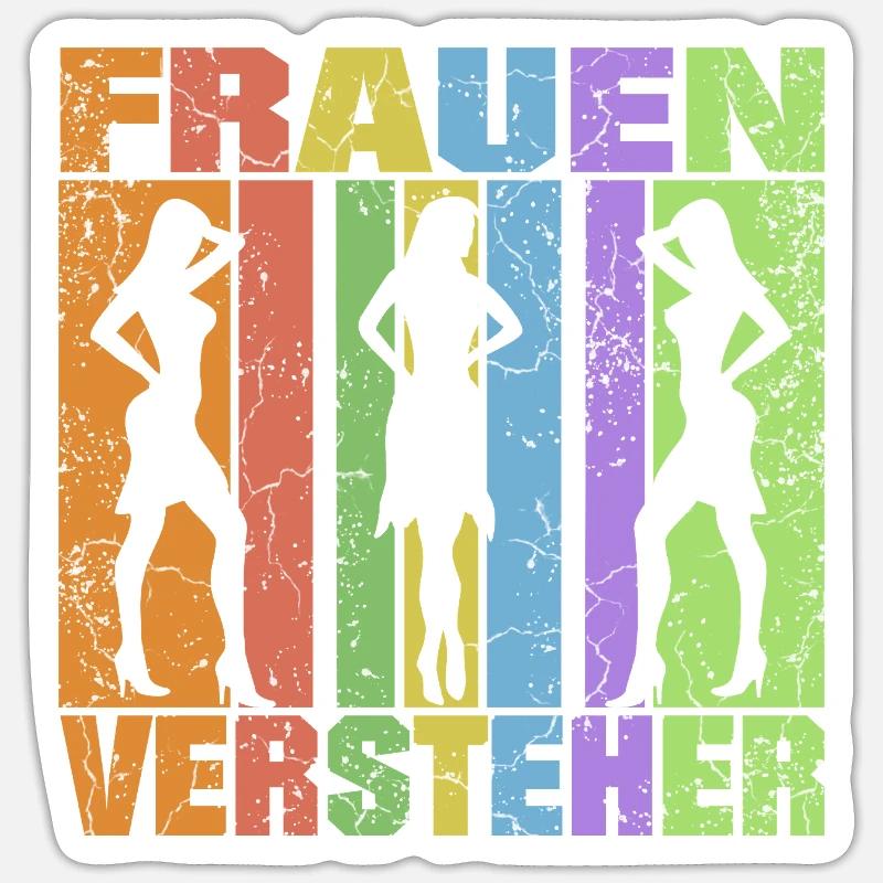 Femmes Compréhenseuses - Sticker taille S (10 x 10 cm) - blanc mat