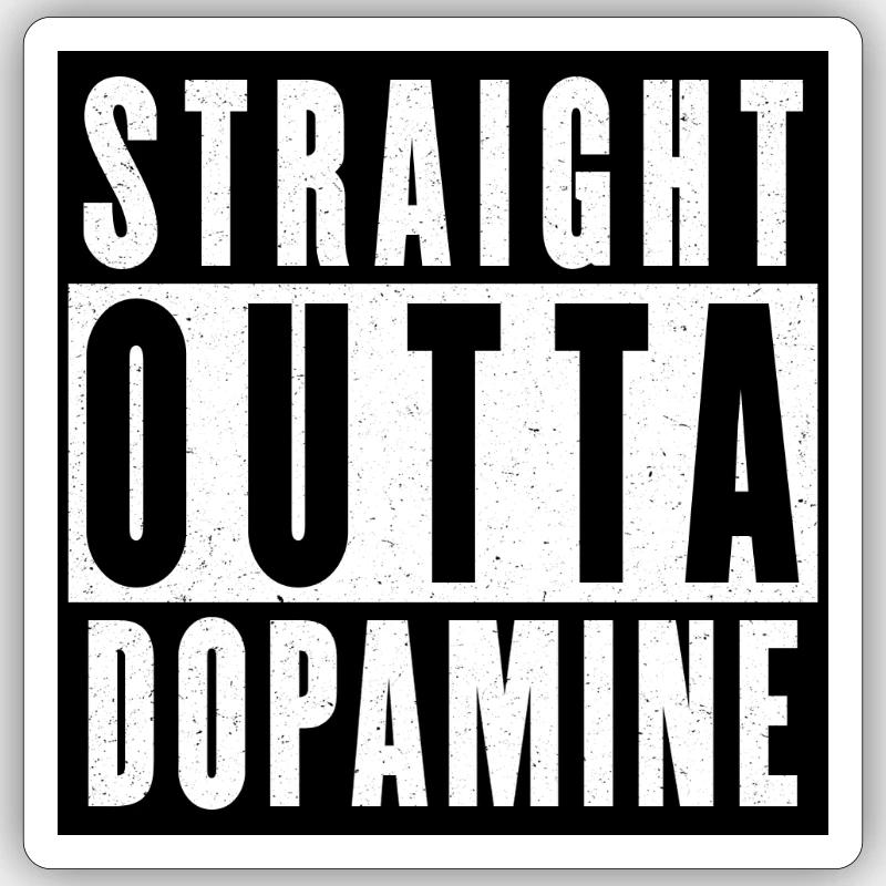 Dopamine Boost Bold Typography Sticker size S (10 x 10 cm)