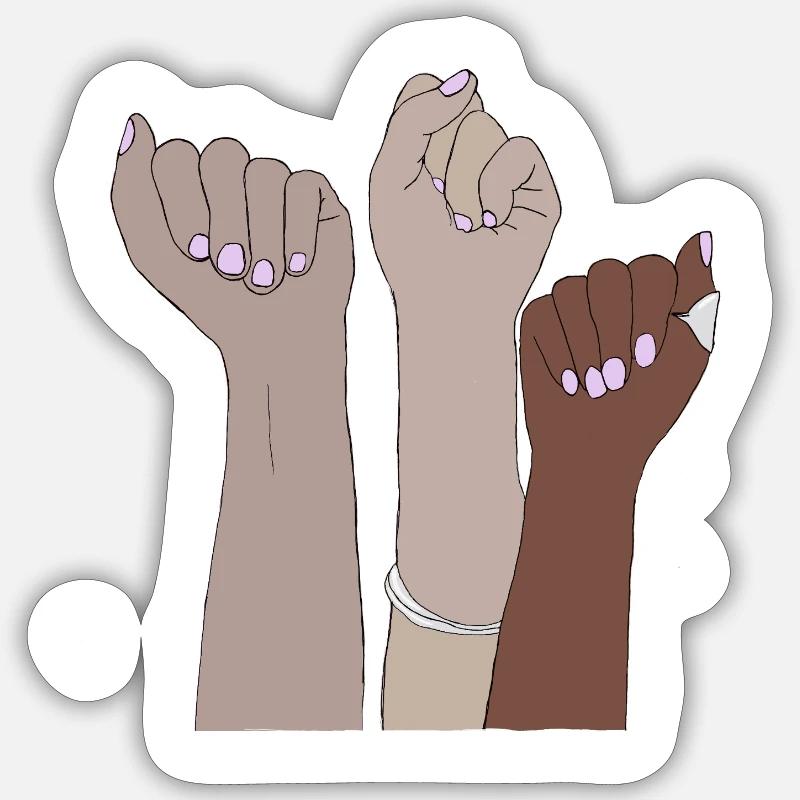 Power to all Sticker Größe S (10 x 10 cm)