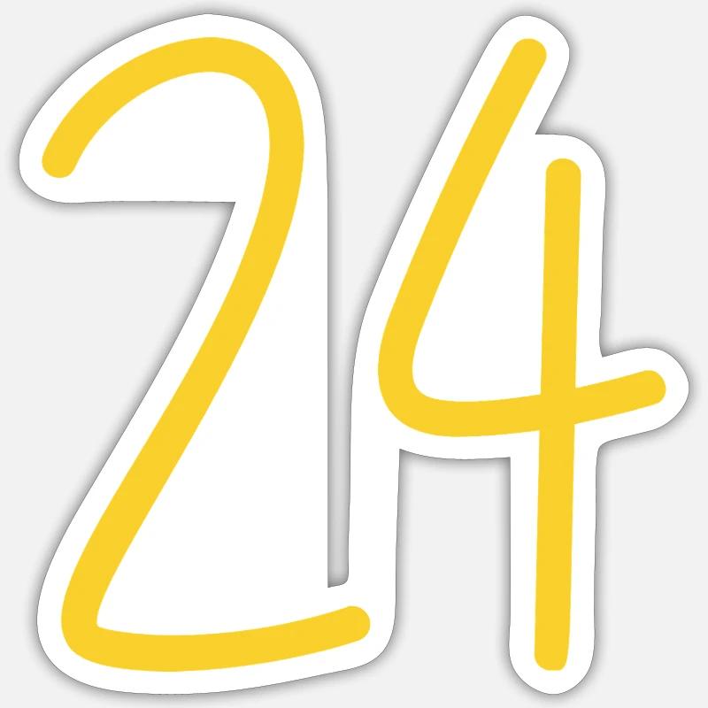 24 - Sticker taille S (10 x 10 cm) - blanc mat