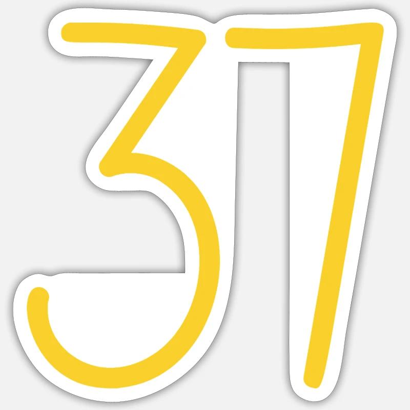 37 - Sticker taille S (10 x 10 cm) - blanc mat