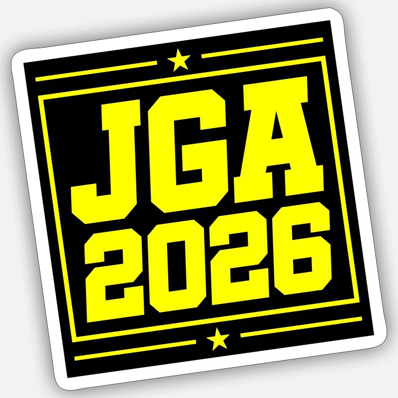 JGA 2026 - Sticker size S (10 x 10 cm) - white matte