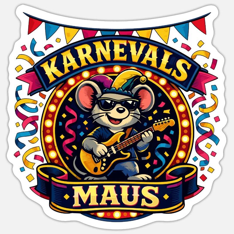 Jupe de souris de carnaval Cologne Alaaf Cadeau Sticker taille S (10 x 10 cm)