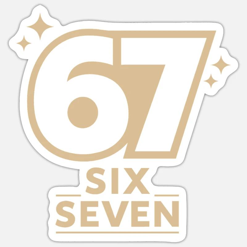 67 - Sticker size S (10 x 10 cm) - white matte