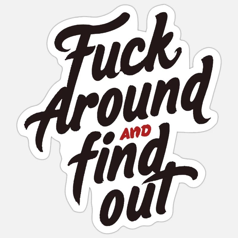 FaFo BLACK - Sticker taille S (10 x 10 cm) - blanc mat