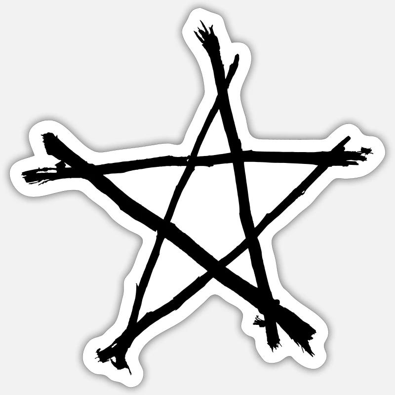 Pentagram Sticker size S (10 x 10 cm)