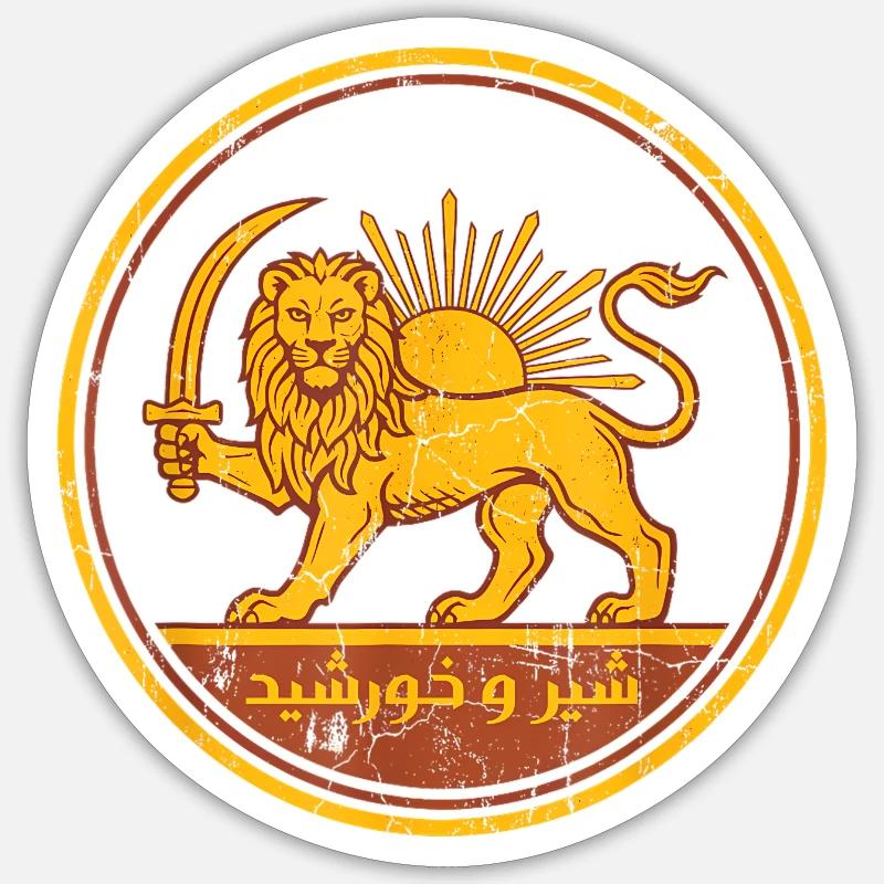 Iran - Sticker taille S (10 x 10 cm) - blanc mat