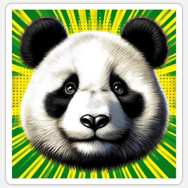 panda - Sticker size S (10 x 10 cm) - white matte