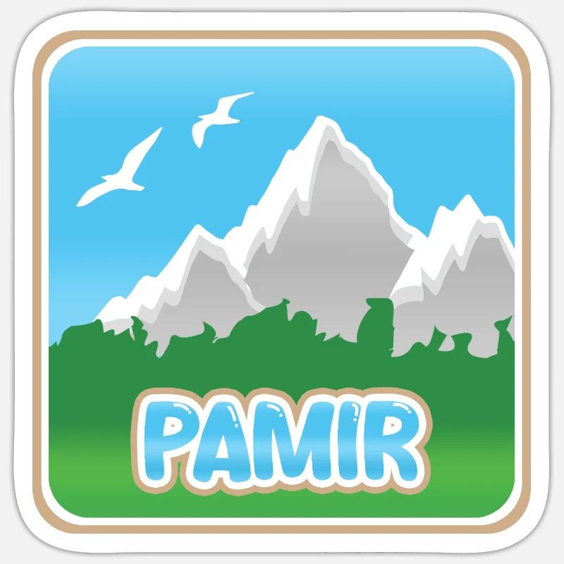 Gift for Pamir - Sticker size S (10 x 10 cm) - white matte
