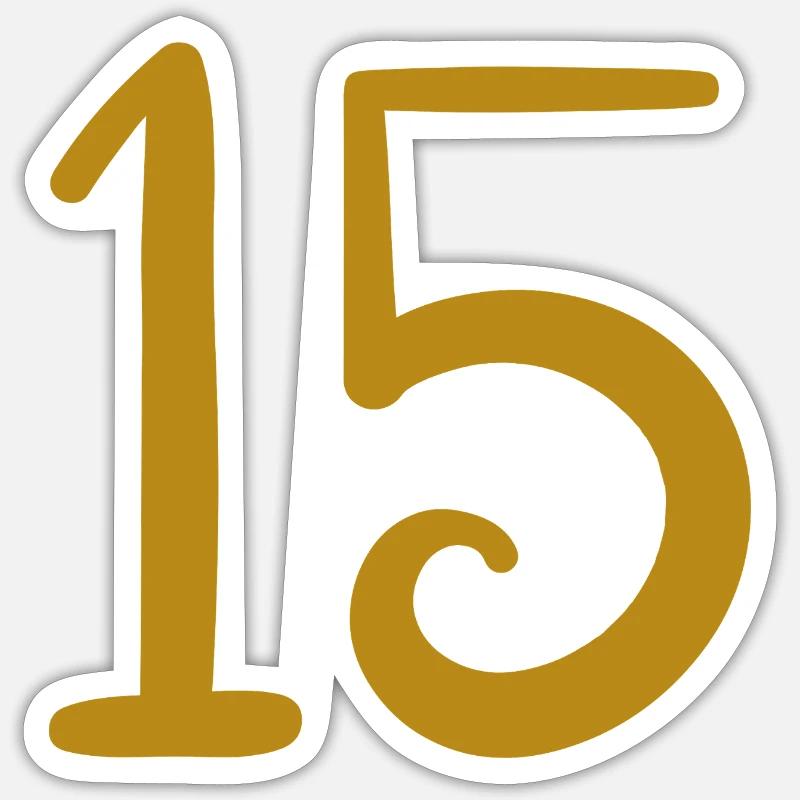 15 - Sticker size S (10 x 10 cm) - white matte