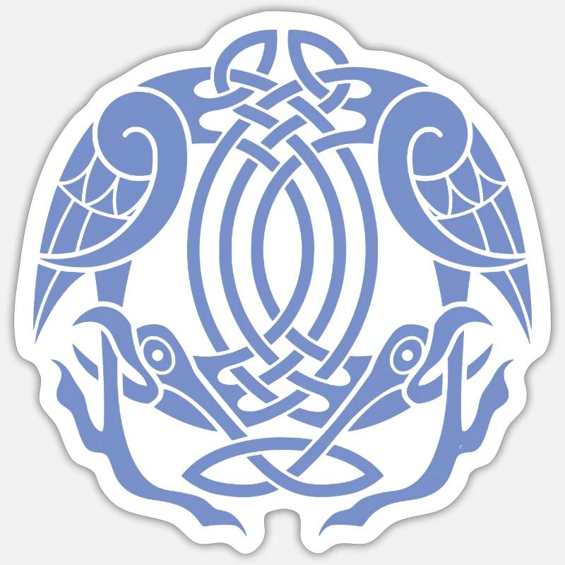 Celtic Eagle Knot  - Sticker size S (10 x 10 cm) - white matte