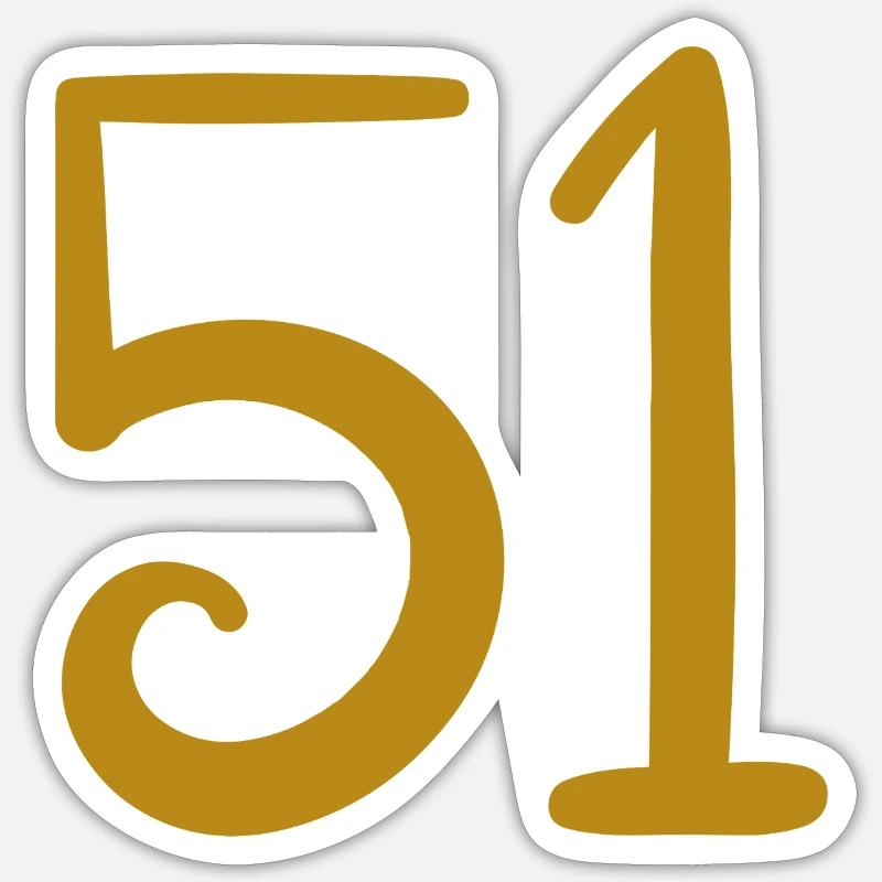 51 - Sticker taille S (10 x 10 cm) - blanc mat