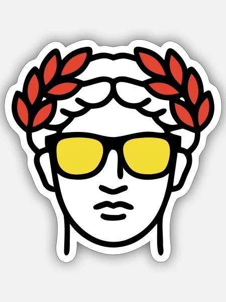 - Sticker size S (10 x 10 cm) - white matte