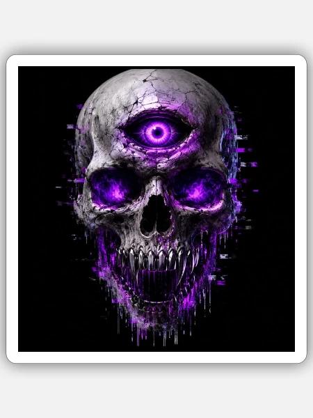 Halloween - Sticker Größe S (10 x 10 cm) - Mattweiß