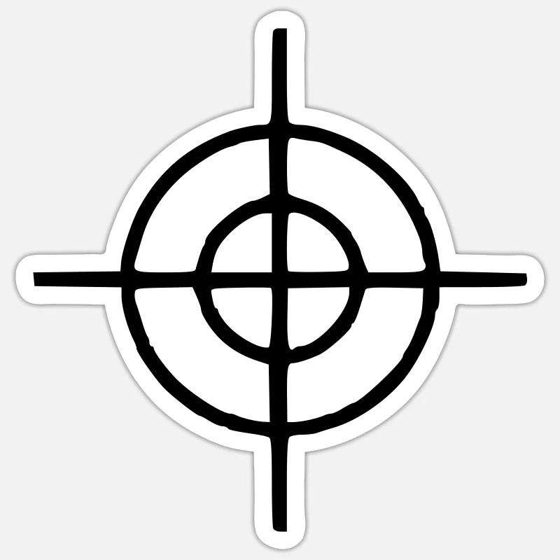 Fadenkreuz Sticker Größe S (10 x 10 cm)